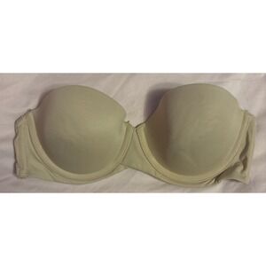 Maidenform Self Expressions‎ Beige Stay Put Strapless Push-up Bra, 34B
